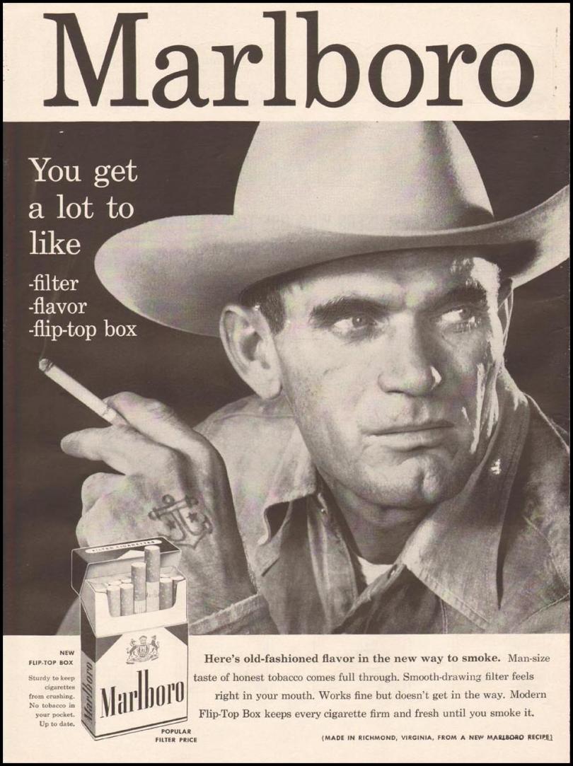 Уэйн Макларен ковбой Мальборо в рекламе Marlboro 1970-е годы