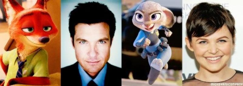 Актеры озвучивания Джиннифер Гудвин и Джейсон Бейтман во время работы над Зверополисом