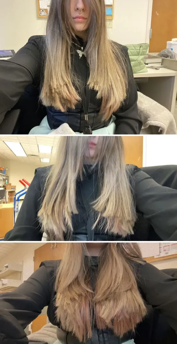 Фото неудачной многослойной стрижки за 60 долларов (5700 рублей)