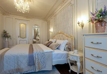 Spalnya svetilniki krovatyu foto 2