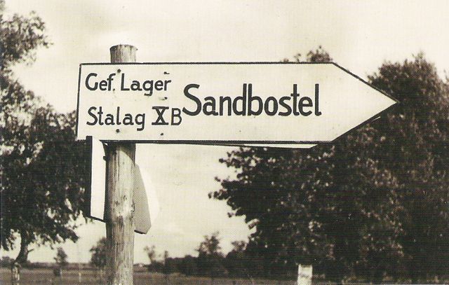 Указатель на лагерь Зандбостель