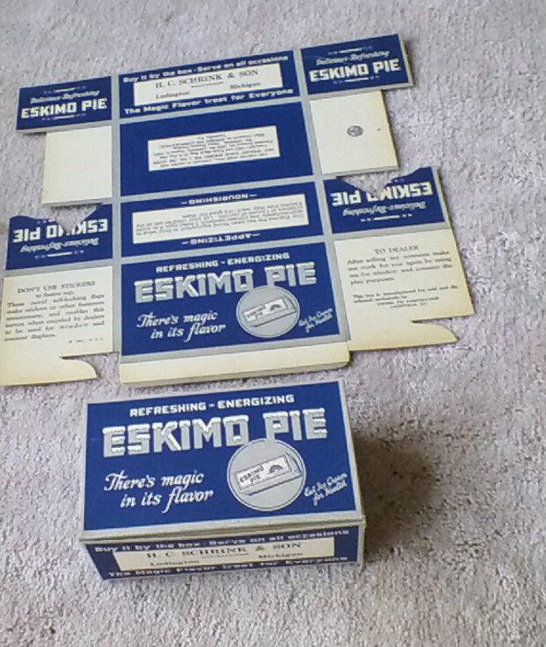 Упаковка эскимо 1927 год США винтажный дизайн