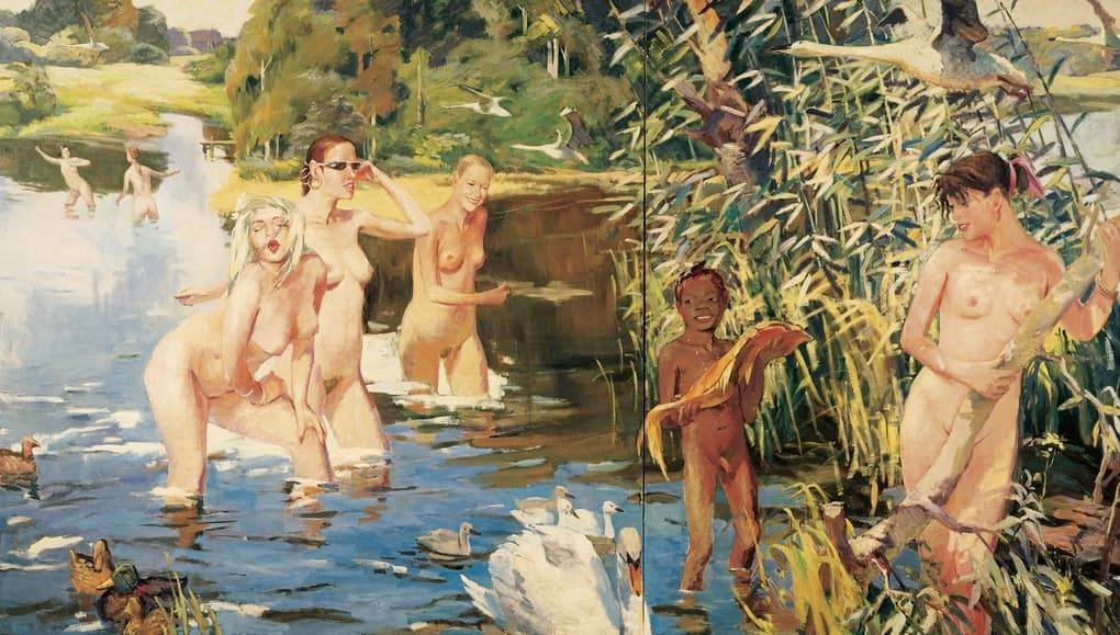 Золотая рыбка картина Виноградов Дубосарский 1994 год