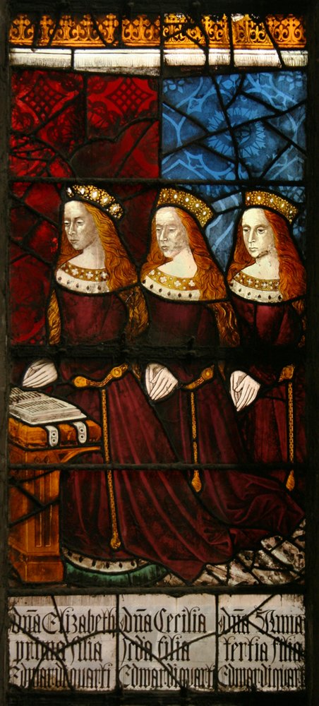 Bigpicture ru flemish school daughters of king edward iv c1480 (stained glass) (meisterdrucke 939078)