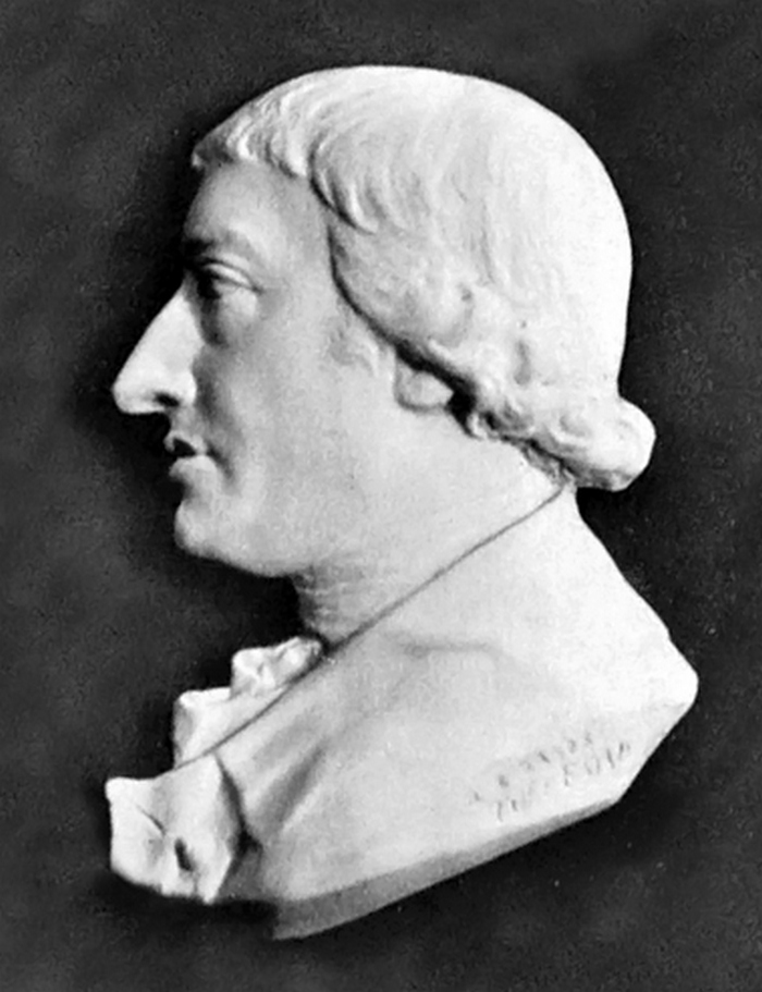 Барельефный портрет Рудольфа Эриха Распе (Rudolf Erich Raspe)