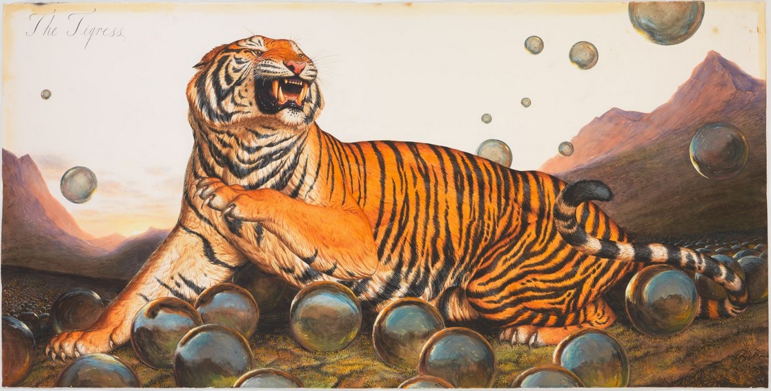 Уолтон Форд Тигрица акварель дикие кошки в живописи