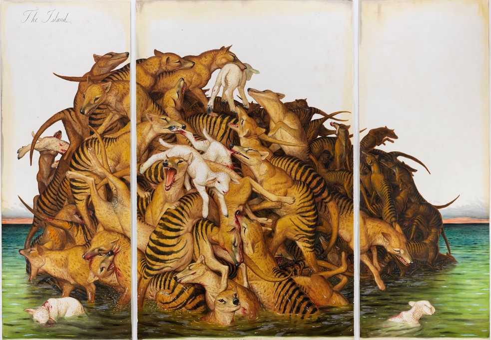 Остров акварель дикие животные символизм в искусстве XXI века