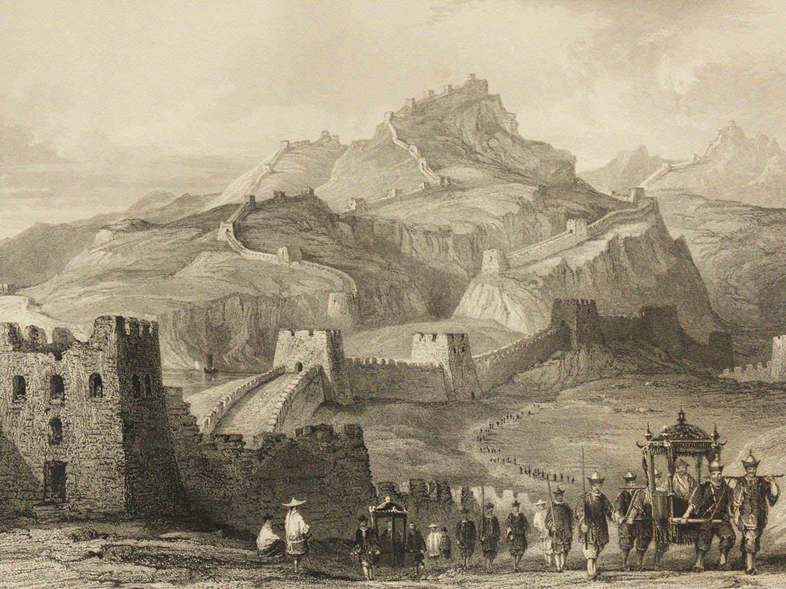 Император династии Хань инспектирует строительство Великой китайской стены финансирование лотереей