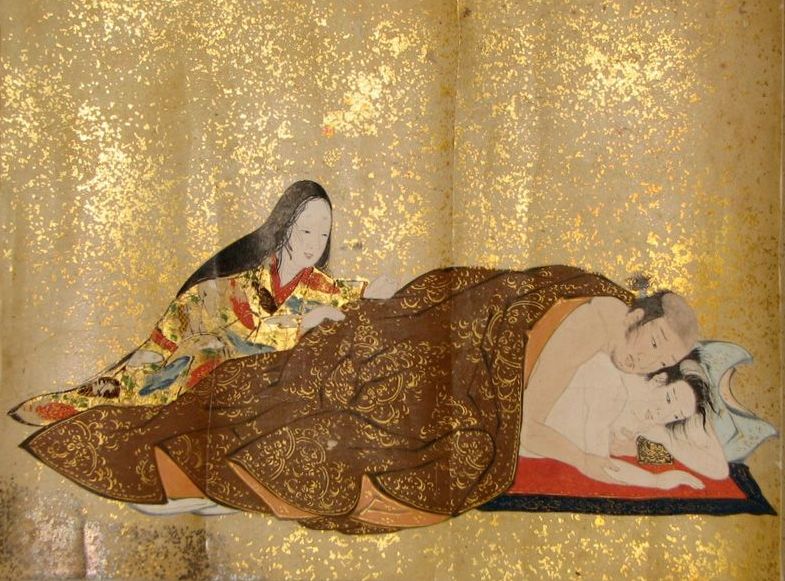 Свиток 12 эротических встреч начало XVII века японская сюнга анонимный автор