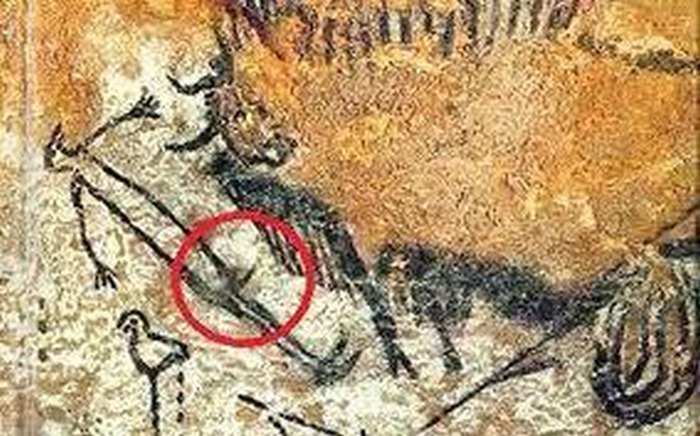 Наскальное изображение из пещеры Комбарель возрастом 12 тысяч лет