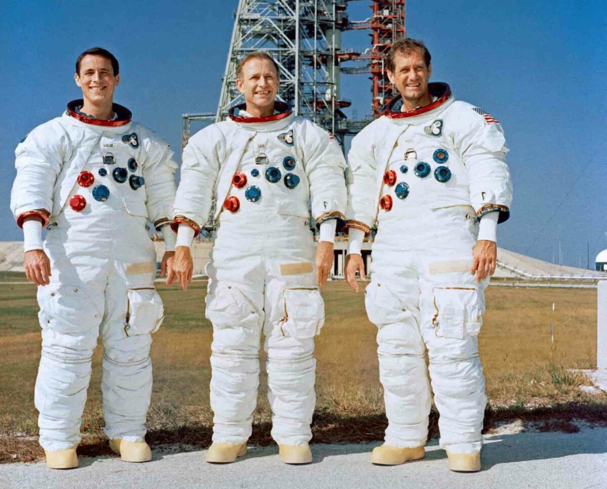 Экипаж Skylab-4 астронавты Карр Гибсон Поуг забастовка 1973