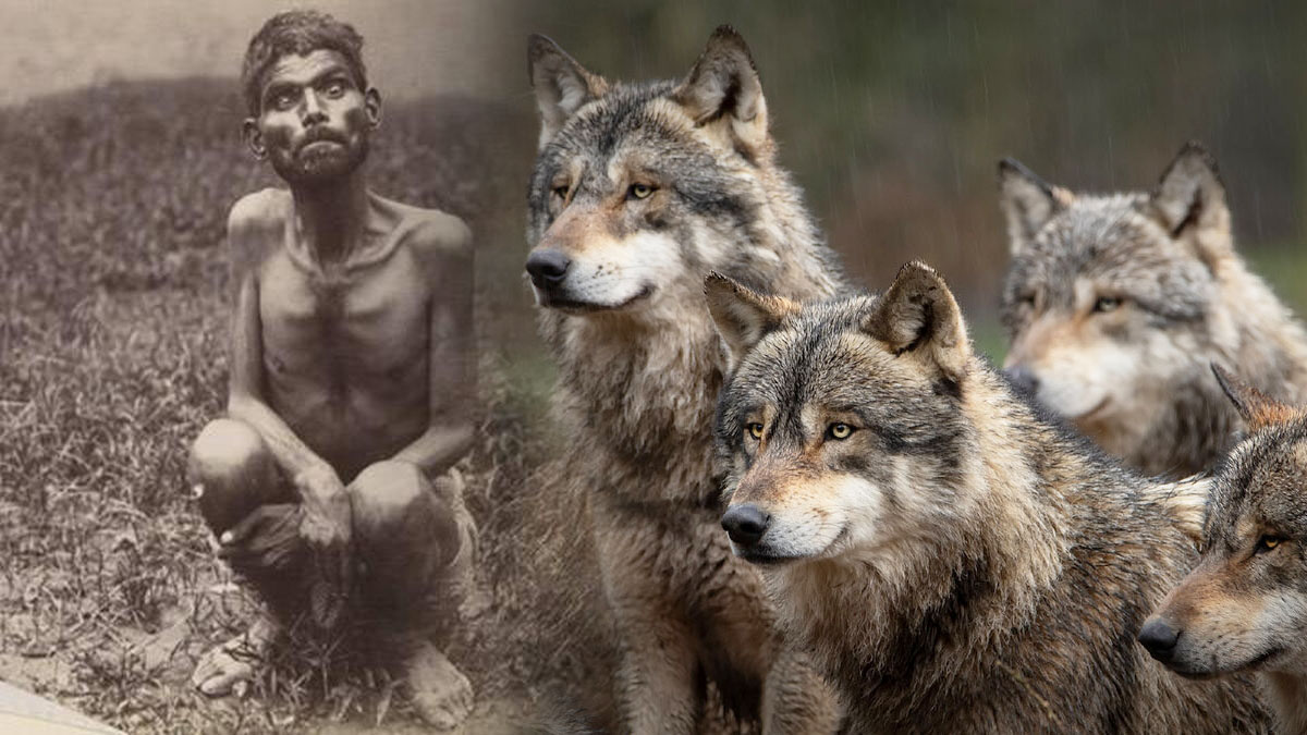 Дина Саничар мальчик воспитанный волками в Индии