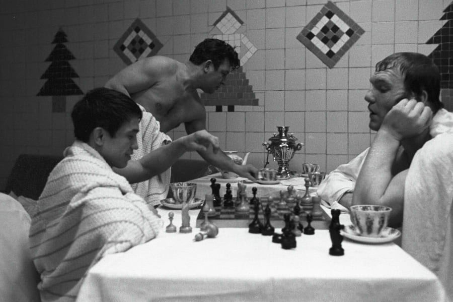 Советская городская баня 1950-е годы интерьер парная