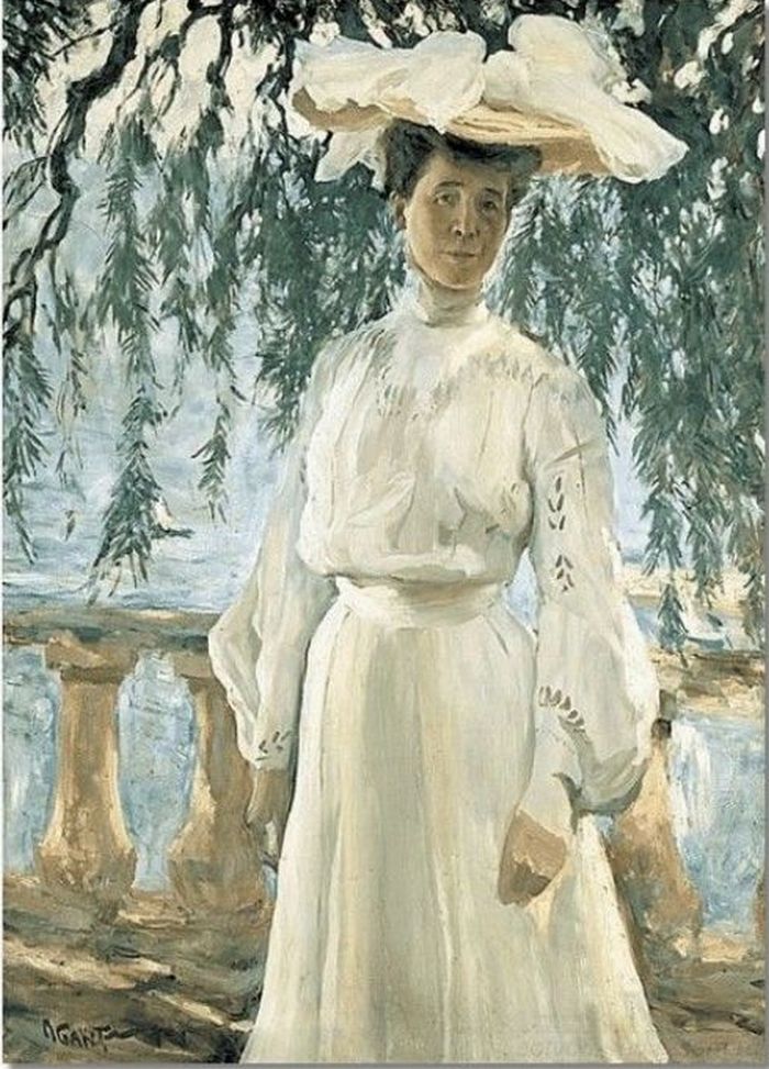 Портрет Любови Третьяковой жена Леон Бакст дочь Павла Третьякова