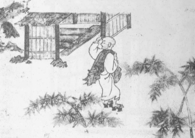 Сборщик фекалий дежурит возле уличного общественного туалета