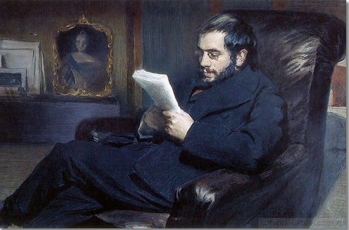 Портрет Александра Бенуа художник Леон Бакст мир искусства