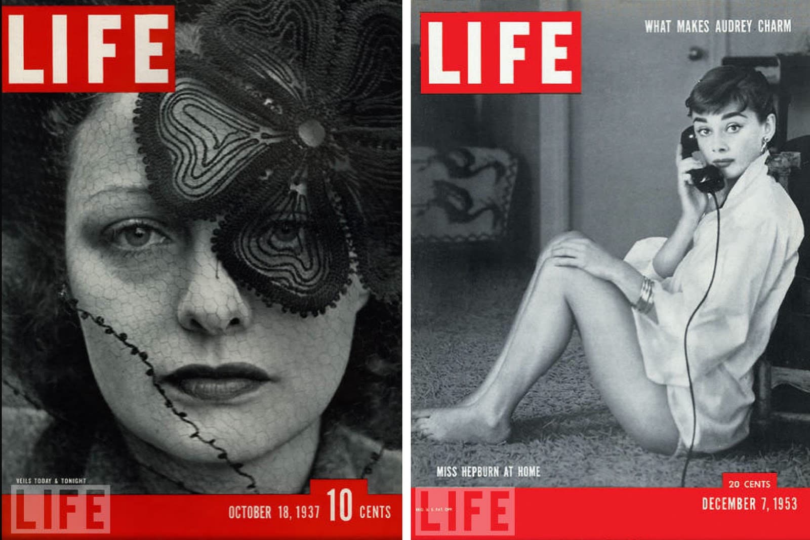 коллаж: обложки журнала LIFE фотограф Альфред Эйзенштадт