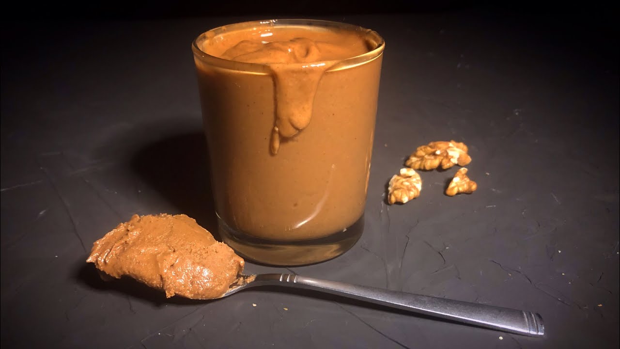 Вариант домашней шоколадной пасты с грецким орехом