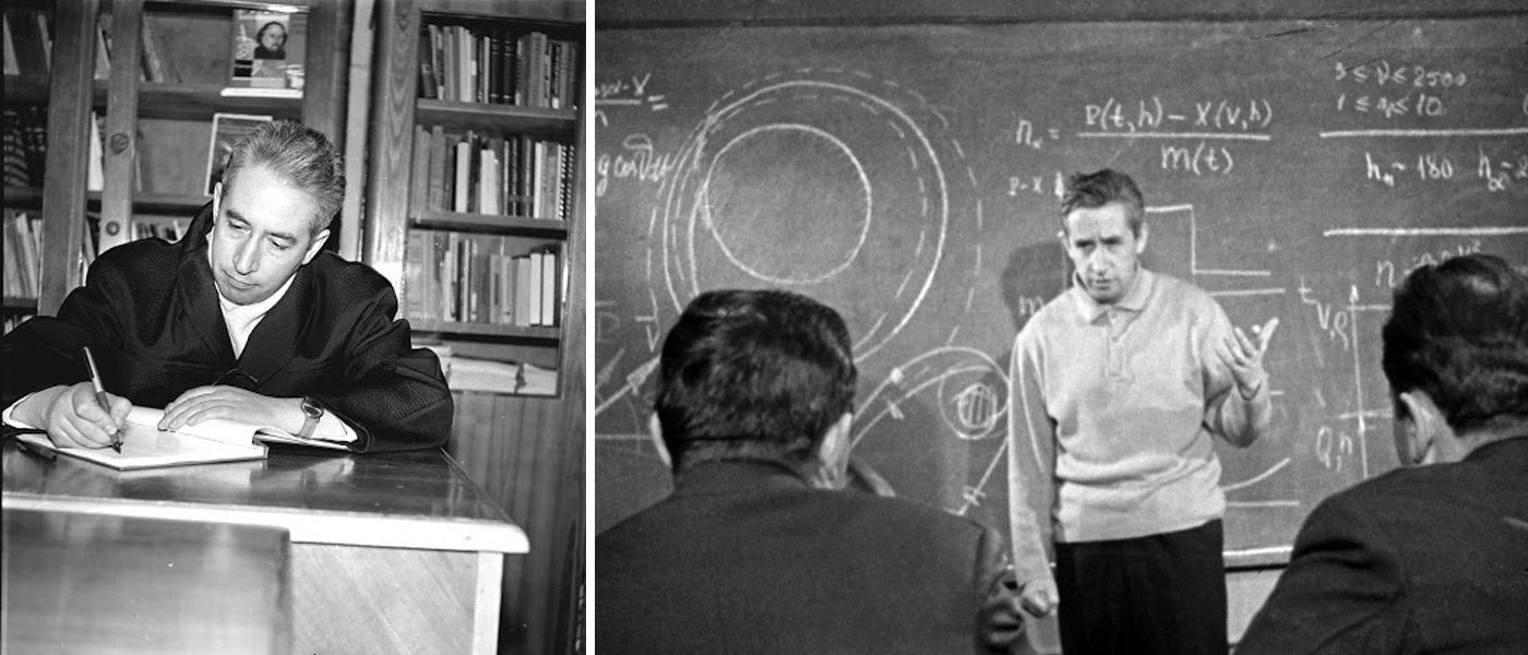 Константин Феоктистов за работой в конструкторском бюро