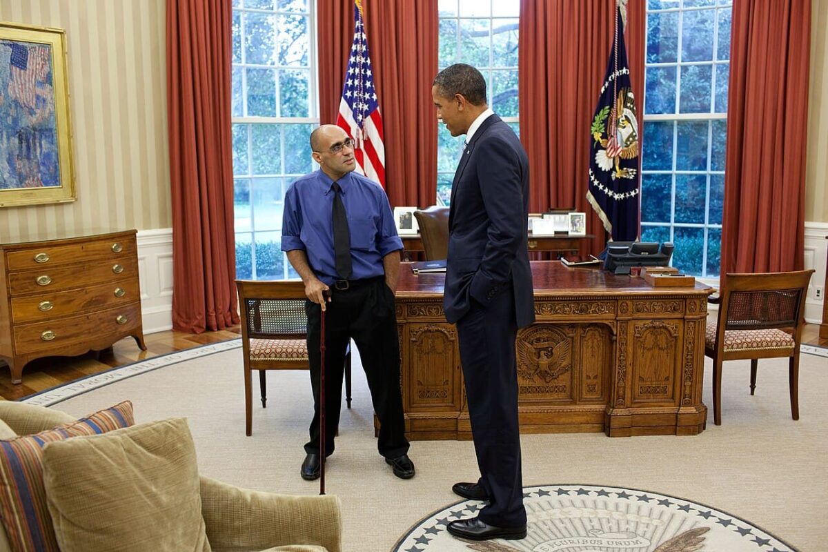 Жоао Силва встречается с президентом Бараком Обамой