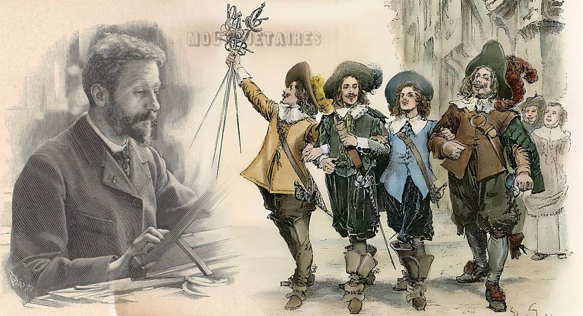 Морис Лелуар иллюстрации к Трём мушкетёрам Дюма, 1894 год