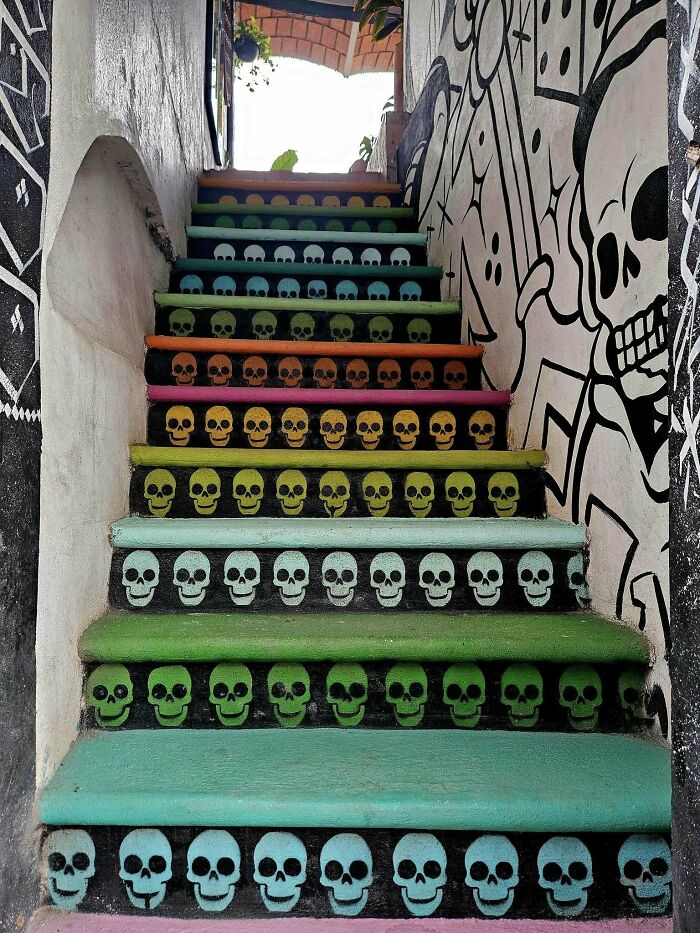 Опасная лестница в Саюлите, Мексика