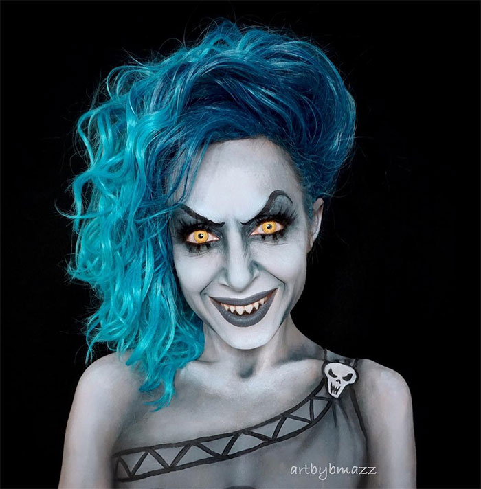 Бренна Маццони в образе Аида из мультфильма Disney &laquo;Геркулес&raquo;