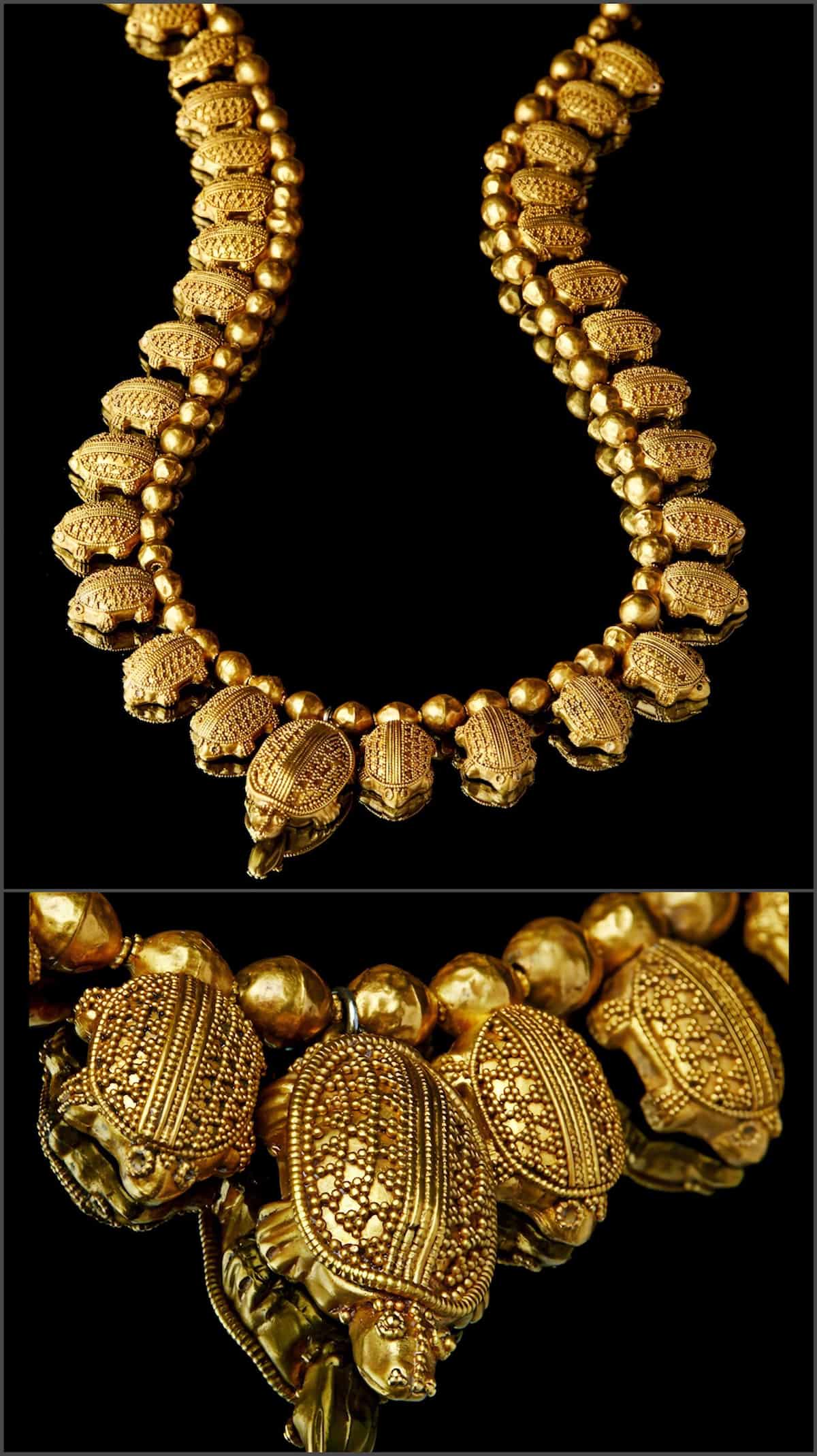 Золотое ожерелье с фигурками черепах из Колхиды, V век до н.э.