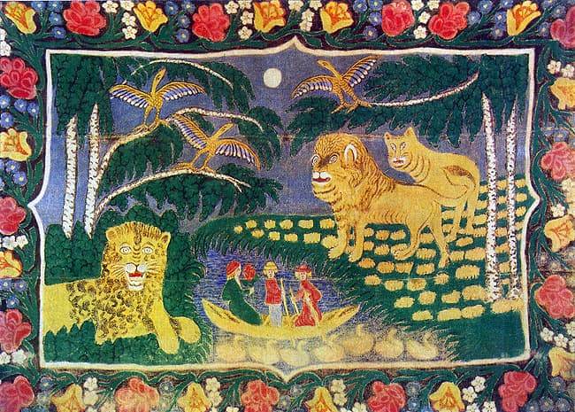 Райский сад &mdash; маляванка Алёны Киш, наивное искусство Беларуси