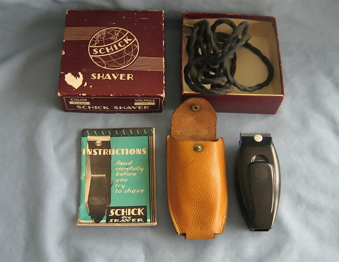 Первая электробритва Schick модель 1931 года ранняя модель