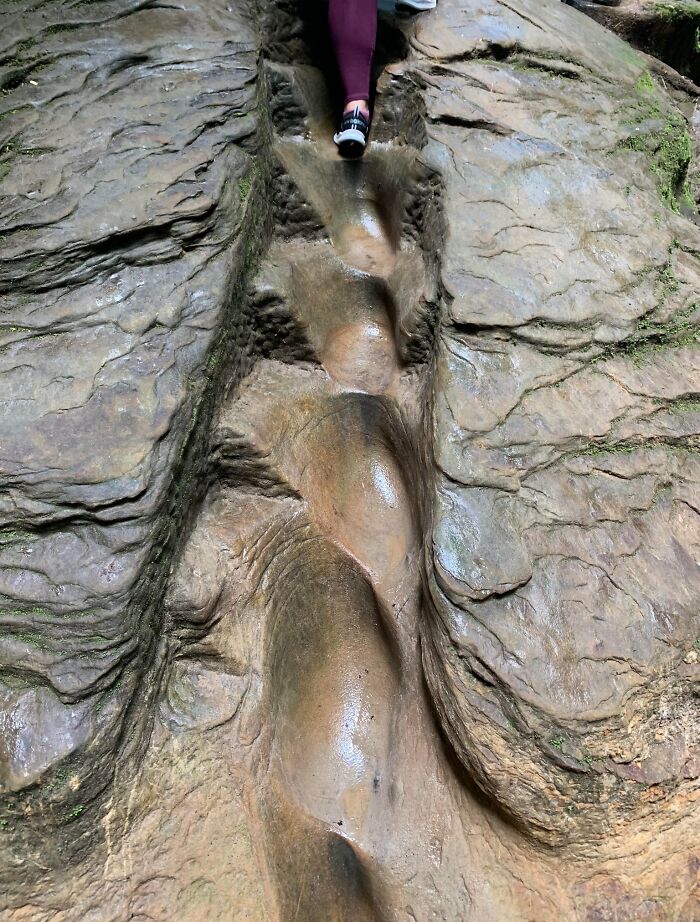 Скользкие ступени в парке Тёрки-Ран, Индиана