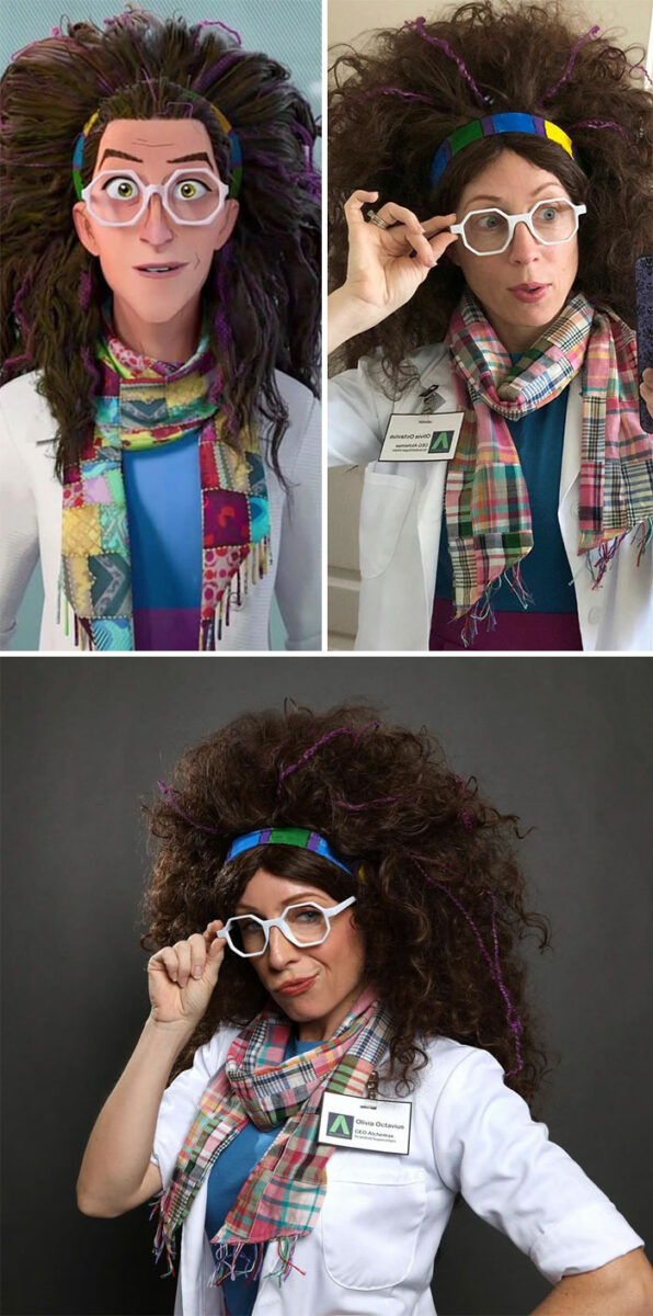 Бренна Маццони в образе Оливии Октавиус из &laquo;Человека-паука: Через вселенные&raquo;