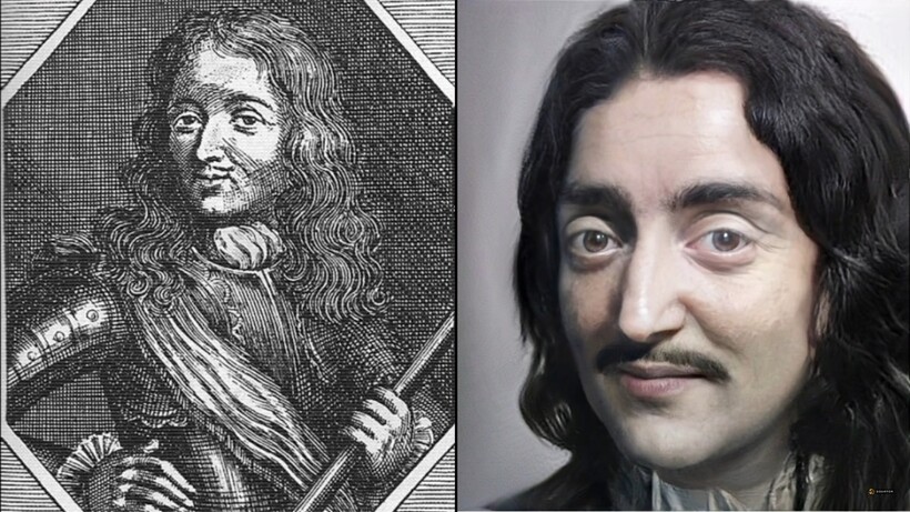 Шарль Ожье де Батц де Кастельмор - гравюра и современная реконструкция