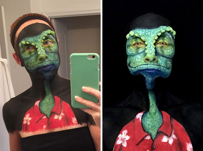 Бренна Маццони в образе Ранго из одноимённого мультфильма