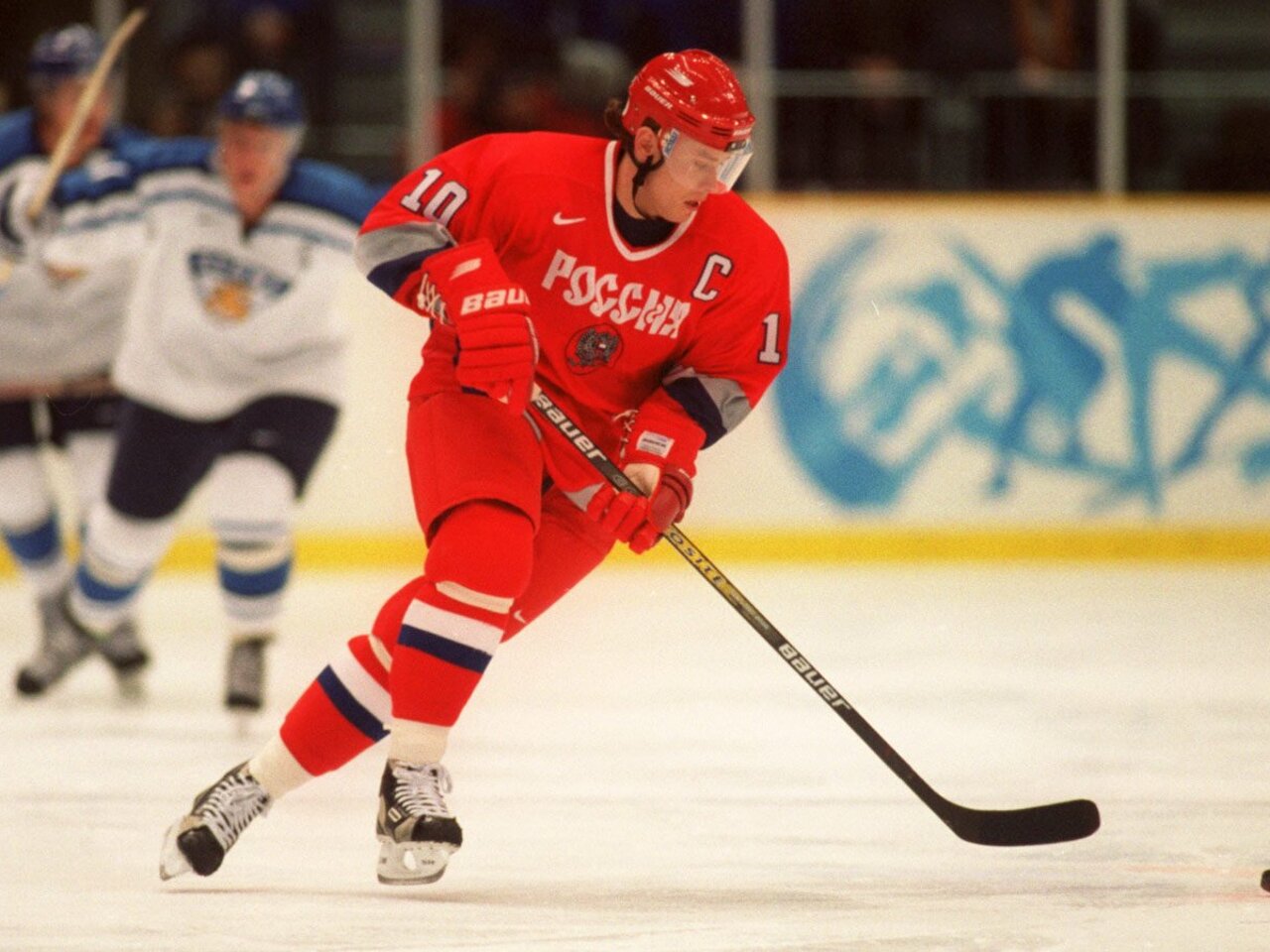 Павел Буре в форме сборной России на Олимпиаде в Нагано 1998