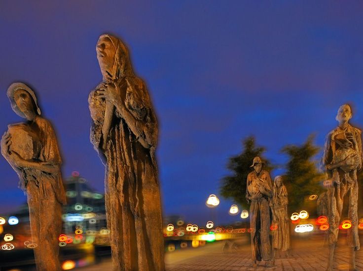 Мемориал жертвам Великого голода Дублин Ирландия 1845 1852