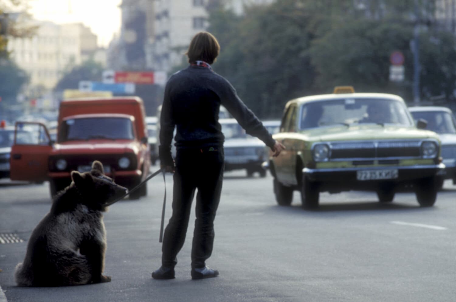 Последние советские такси ГАЗ-24 на улицах Москвы, начало 1990-х