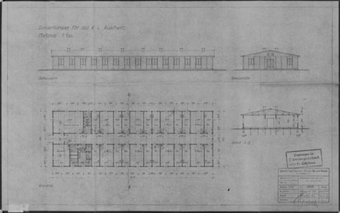 Проект здания борделя в концлагере Флоссенбург