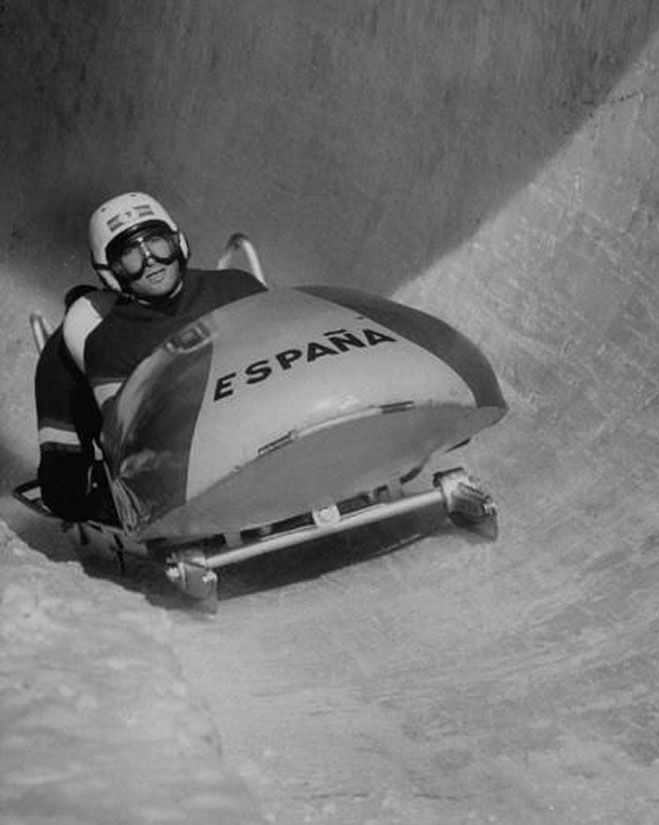 Альфонсо де Портаго на зимней Олимпиаде 1956 года в Кортина-д'Ампеццо