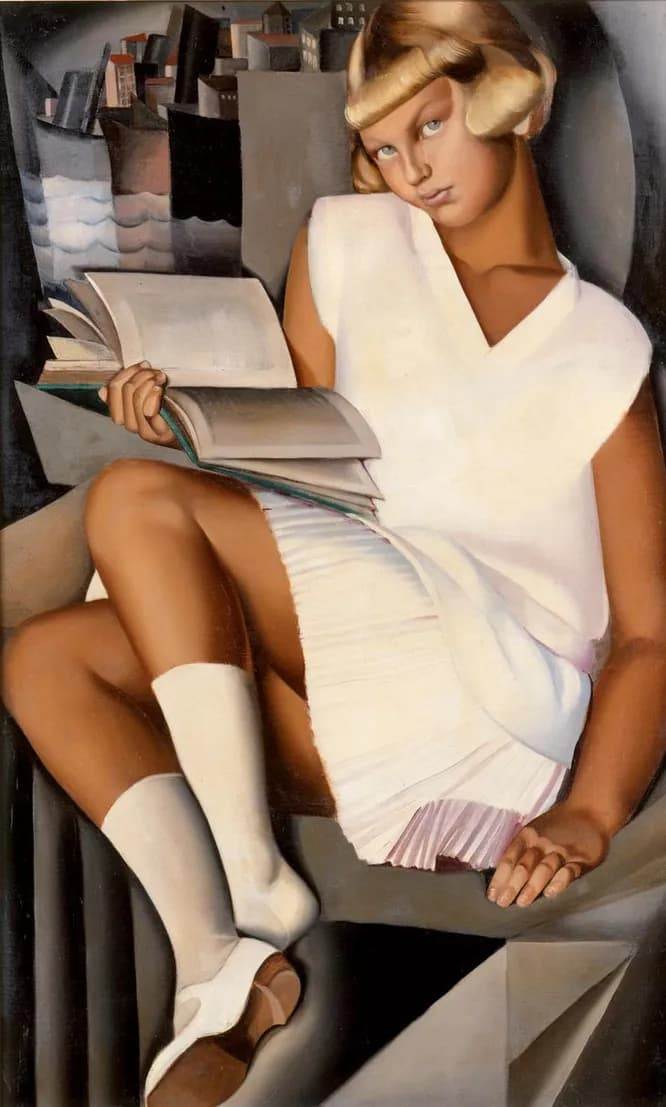 Кизетта в розовом платье &mdash; портрет дочери Тамары де Лемпицкой, 1926