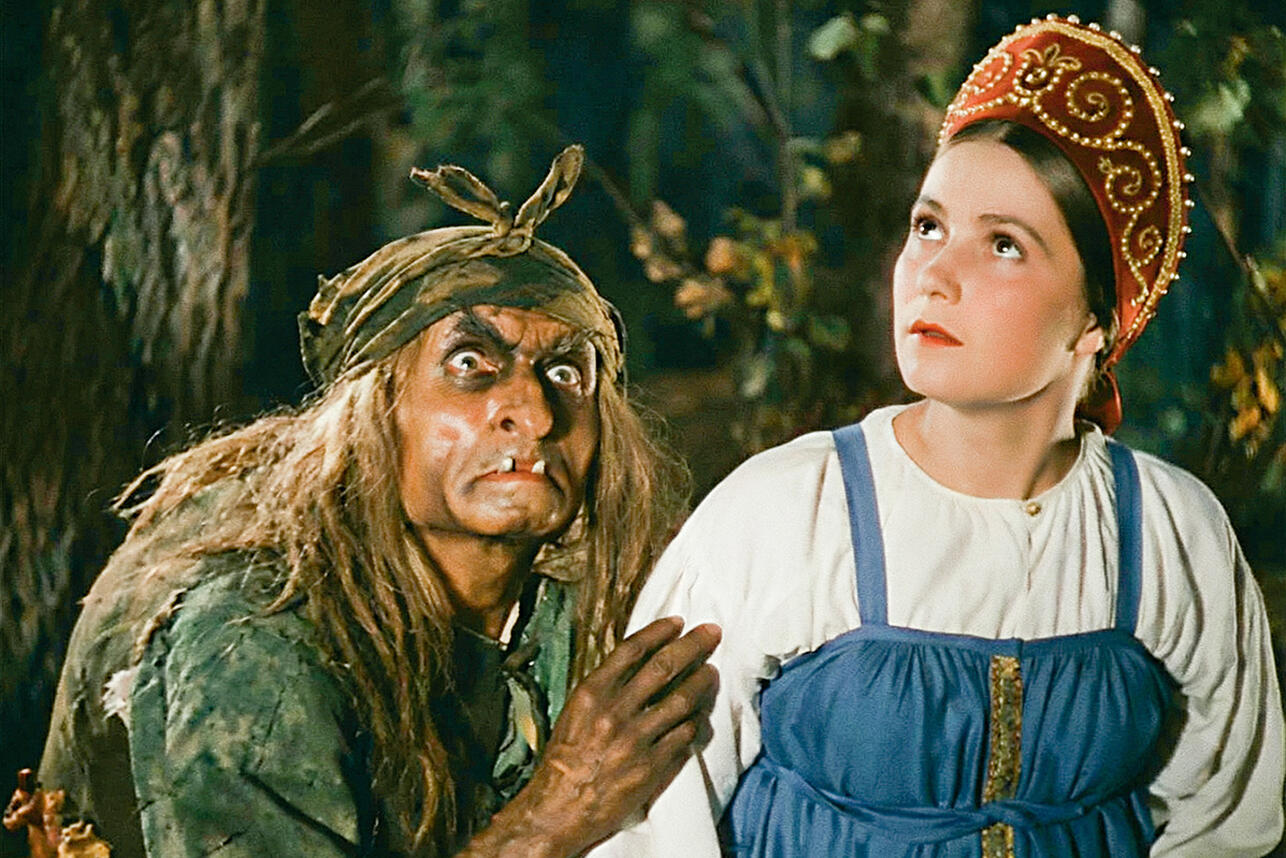 Георгий Милляр в роли Бабы-Яги, &laquo;Василиса Прекрасная&raquo;, 1939