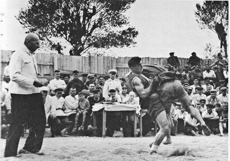 Соревнования по вольной борьбе Грузия СССР 1947