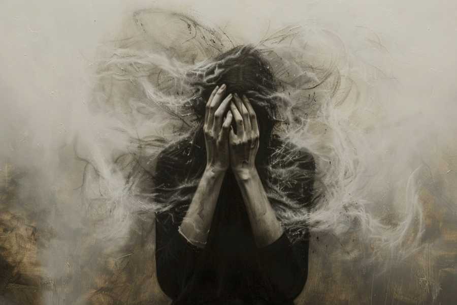 Иллюстрация, символизирующая генетические исследования шизофрении на примере семьи Гэлвин