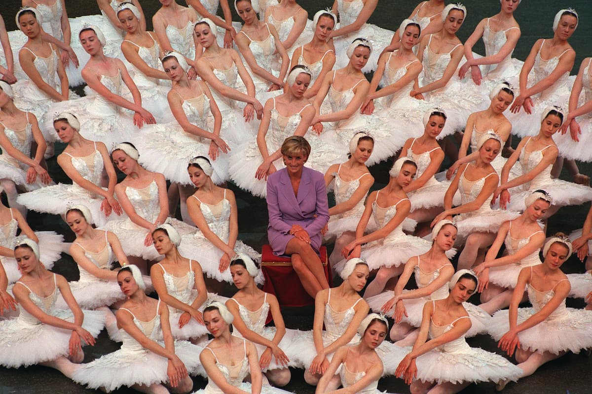 Принцесса Диана с труппой Английского национального балета, 3 июня 1997 года