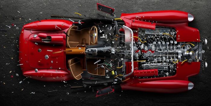 Disintegrating XII Ferrari 250 TR Фабиана Эфнера