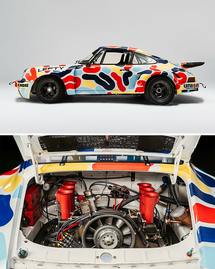 Porsche 911 RSR 1970-х расписанный вручную Lefty Out There