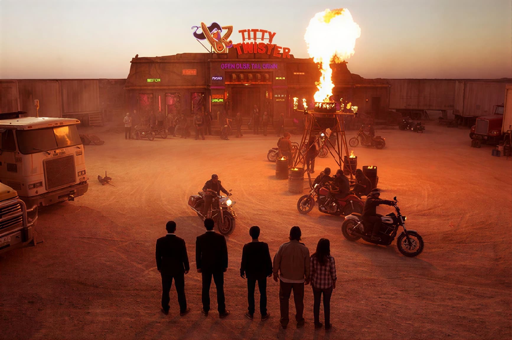 Интерьер бара Крученая Сиська из фильма От заката до рассвета — ночной клуб вампиров