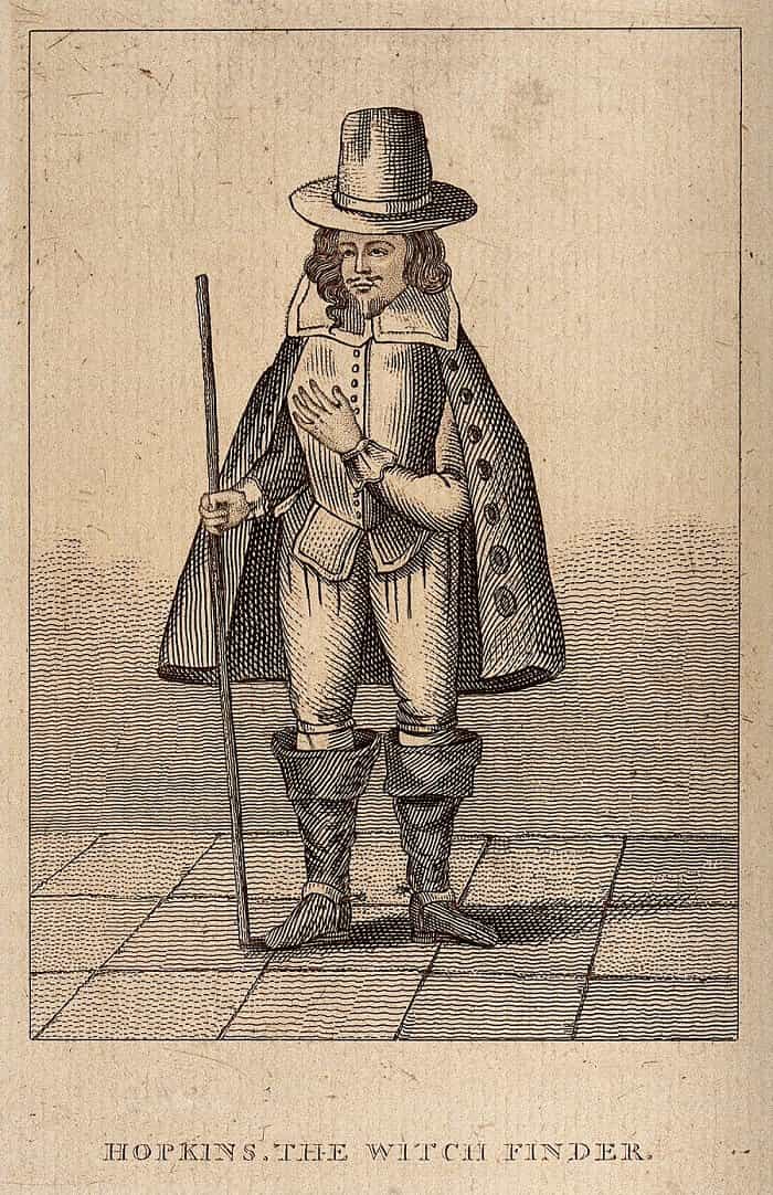 Портрет Мэтью Хопкинса, генерал-охотника на ведьм, Англия, XVII век