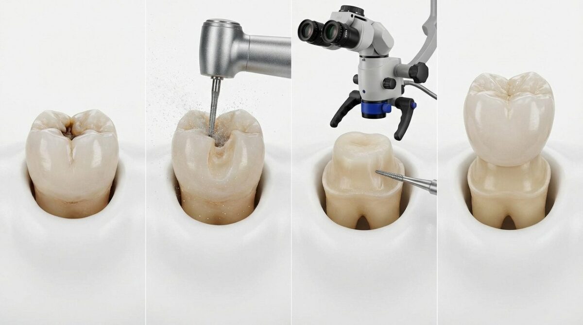 Этапы препарирования зуба под циркониевую коронку