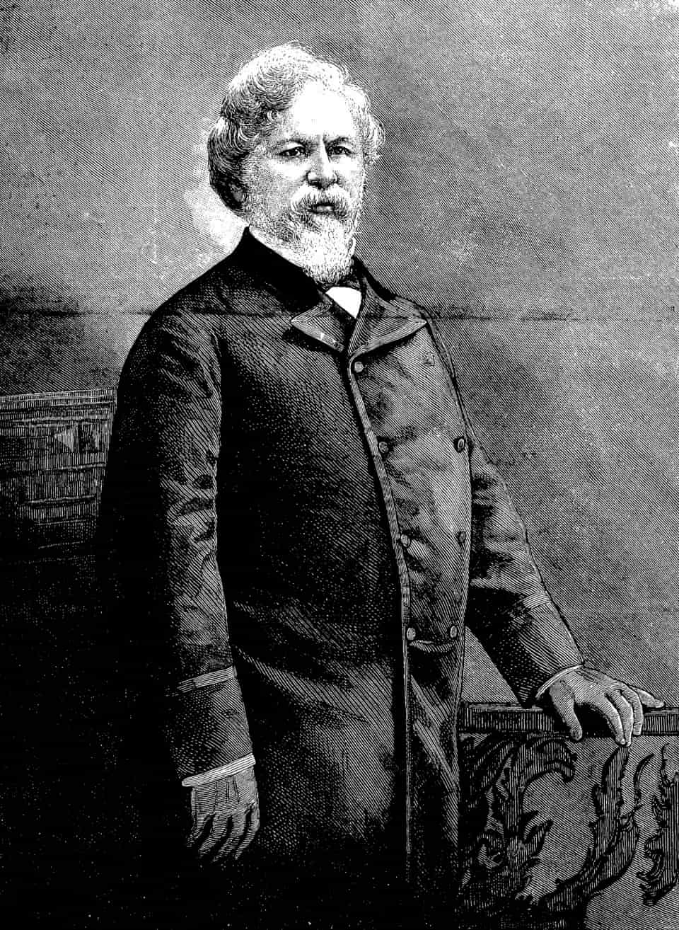 Портрет Фрэнка Лесли издателя газеты Frank Leslie's Illustrated Newspaper 1870-е